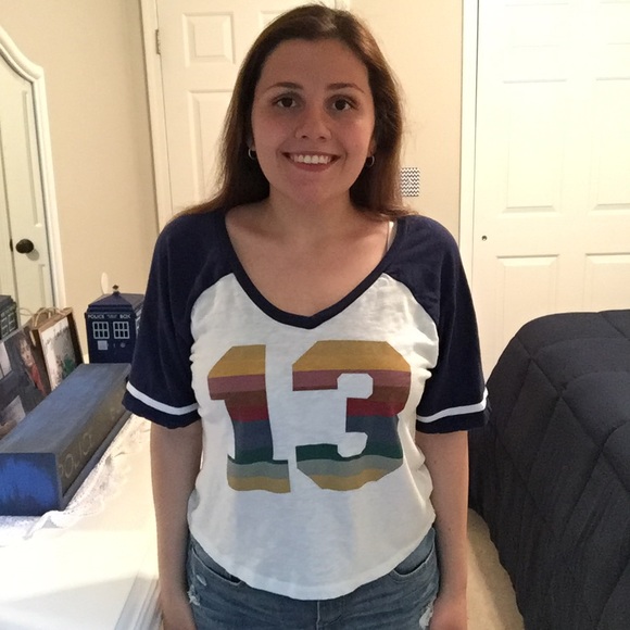 “13” Doctor Who Cropped T-Shirt - Picture 3 of 3